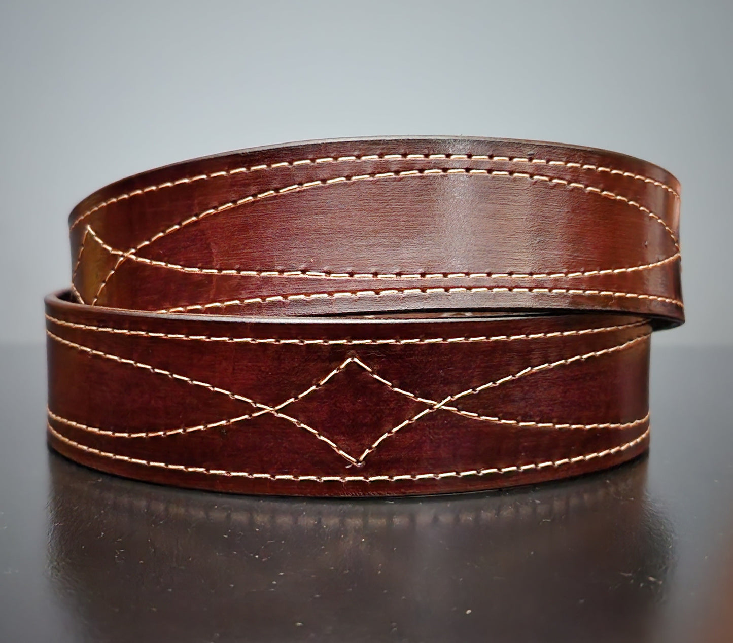 Gun Slinger Stitch Leather Belt