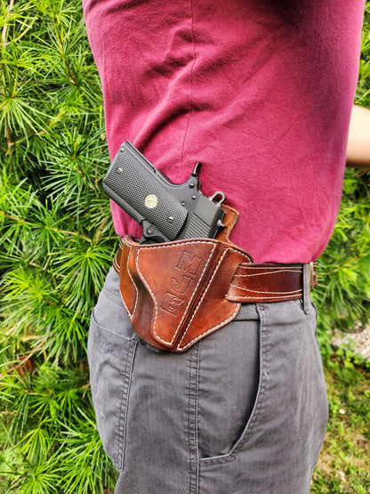 Leather Gun Holster: Colt MK4