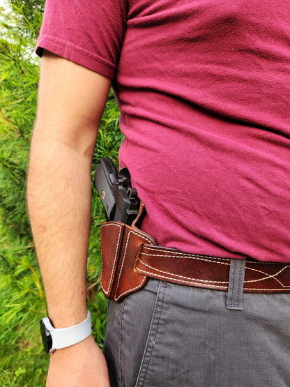 Leather Gun Holster: Colt MK4