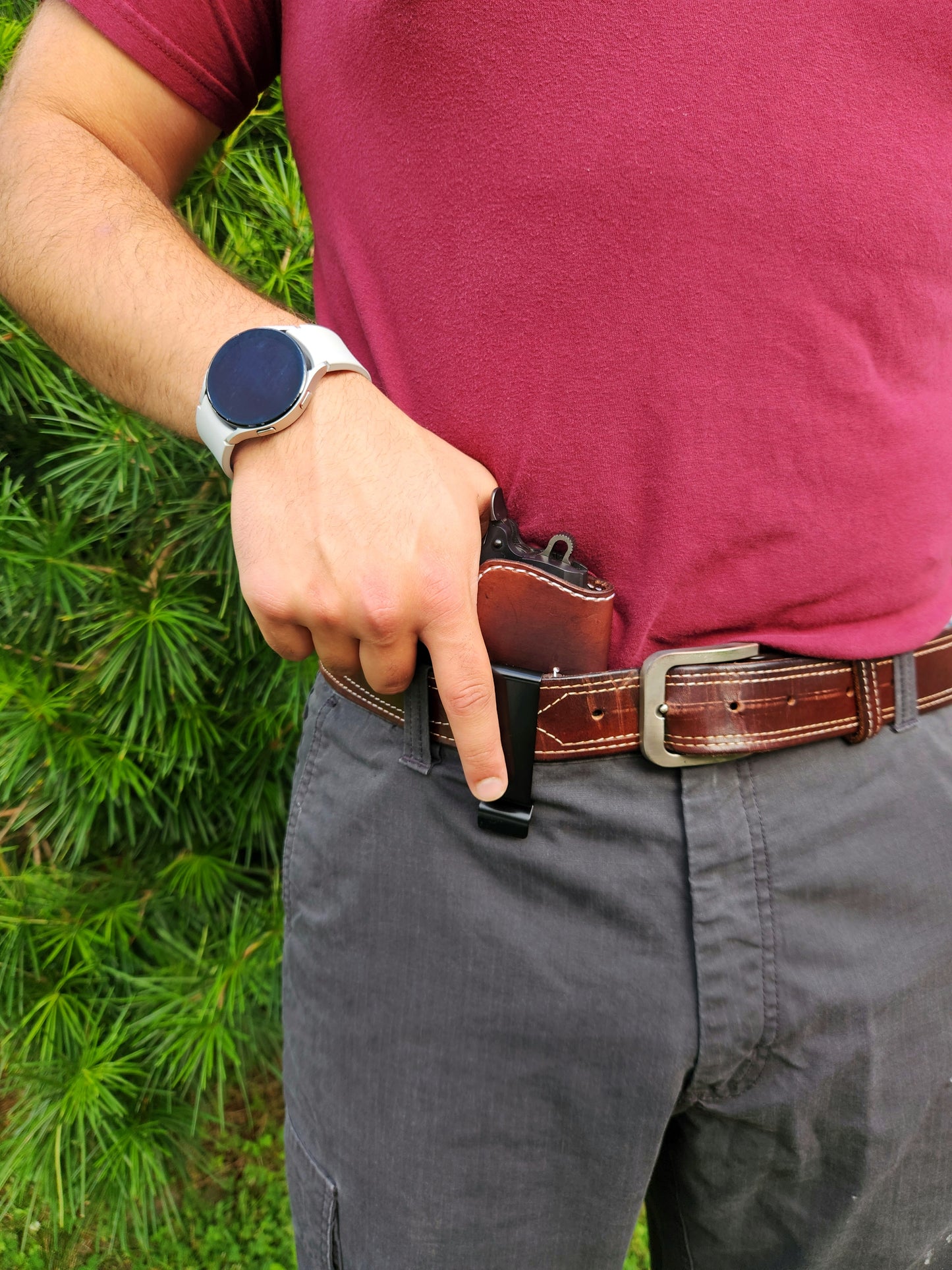 Leather "In-The-Waistband" Gun Holster