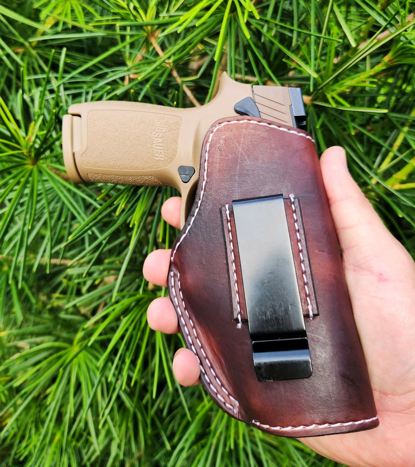 Leather "In-The-Waistband" Gun Holster