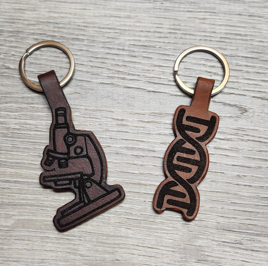 Leather Cut-Out Keychains