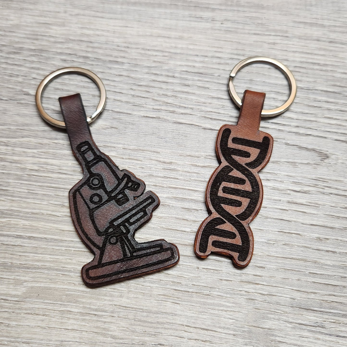 Leather Cut-Out Keychains