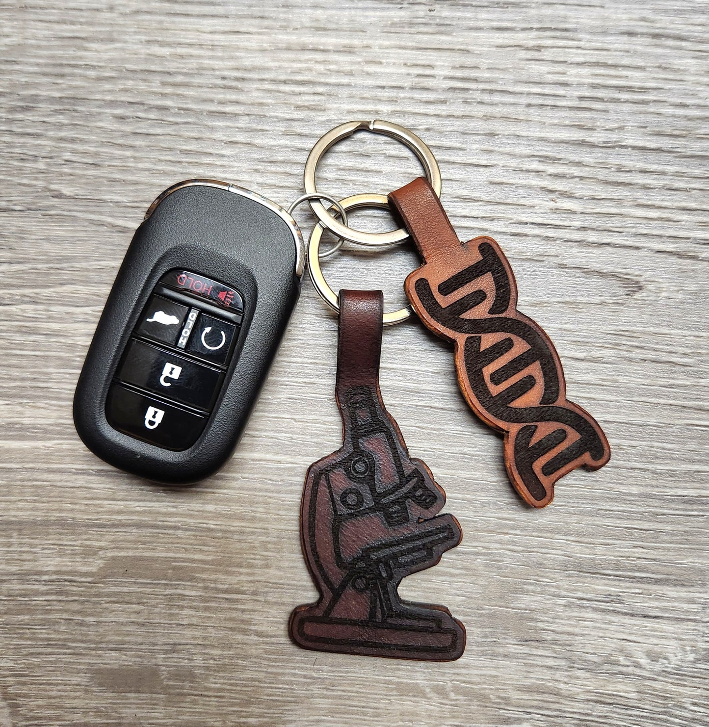 Leather Cut-Out Keychains